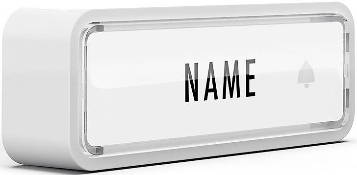 m-e modern-electronics 41290 brezžični zvonec oddajnik z imensko tablico