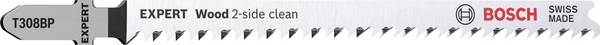 Bosch Accessories 2608900557 EXPERT 'Les 2-stransko čisto' T 308 BP list sestavljanke, 3 kosi 3 kos