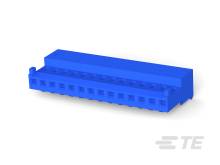 Moder, pravokoten LEGO gradnik z десетimi nastavki v eni vrsti.