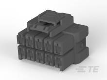 3D-model električnega vtikača z več priključki v perspektivnem pogledu od zgoraj.