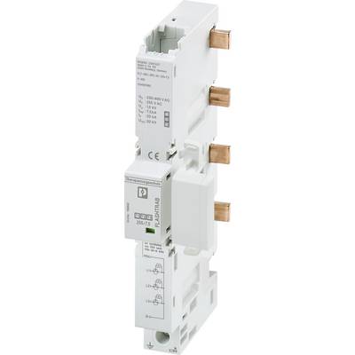 Modul za zaščitno tehniko z oznakami in bakrenimi elementi. Prikazuje električne parametre in simbole za priklop in varnost.