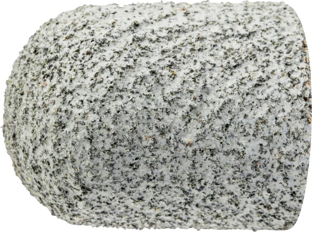 Groba, cilindrična brusilna kapa iz sivega brusilnega materiala, primerna za brušenje površin.