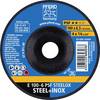PFERD TOOLS 62010720 E 100-6 PSF STEELOX/16,0 groba plošča za brušenje, kolenasta Premer 100 mm Vrtina-Ø 16 mm nerjaveče jeklo, jeklo 10 kos