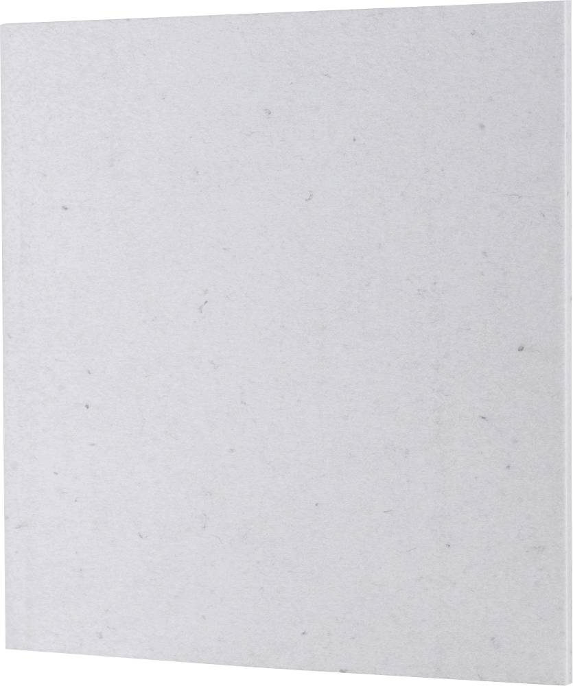 Siv, prazen list papirja, postavljen pokončno, verjetno namenjen zapiskom ali risanju.