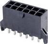 Molex vgradna standardna letev z moškimi kontakti Skupno število polov 12 Osnovna mreža: 4.2 mm 462070012 1 kos Tray