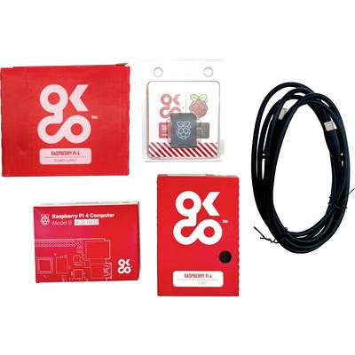 Raspberry Pi® OKdo Raspberry Pi 4 8 GB Basis-Kit Raspberry PI® 4 b 8 GB 4 x 1.5 GHz vključ. napajalnik, vključ. noobs os