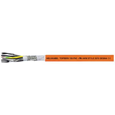 Električni kabel z oranžno oblogo. Napis: 'HELUKABEL TOPSERV 110 PVC -O AWN STYLE 2570 DESINA CE'.