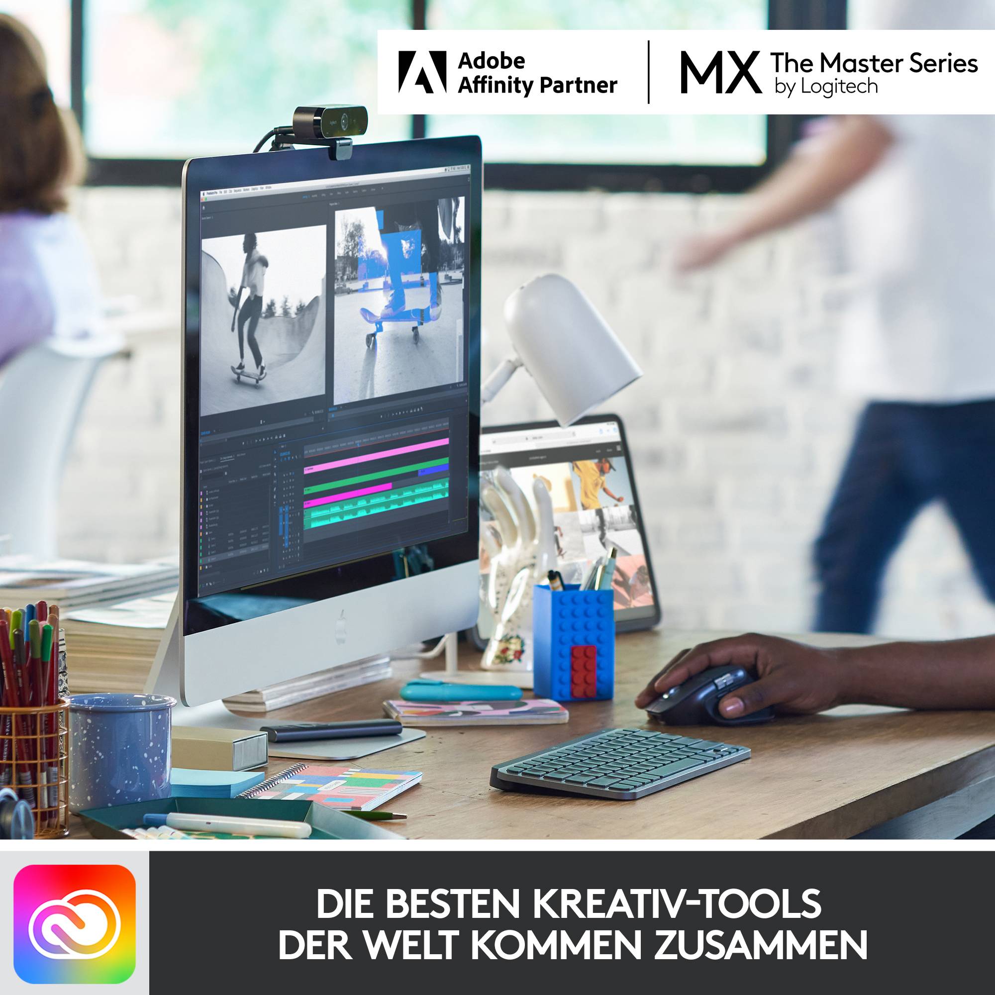 Logitech MX Keys Mini Bluetooth® tipkovnica nemčija, qwertz grafitna osvetljen, tihe tipke, funkcija povezovanja več nap-8