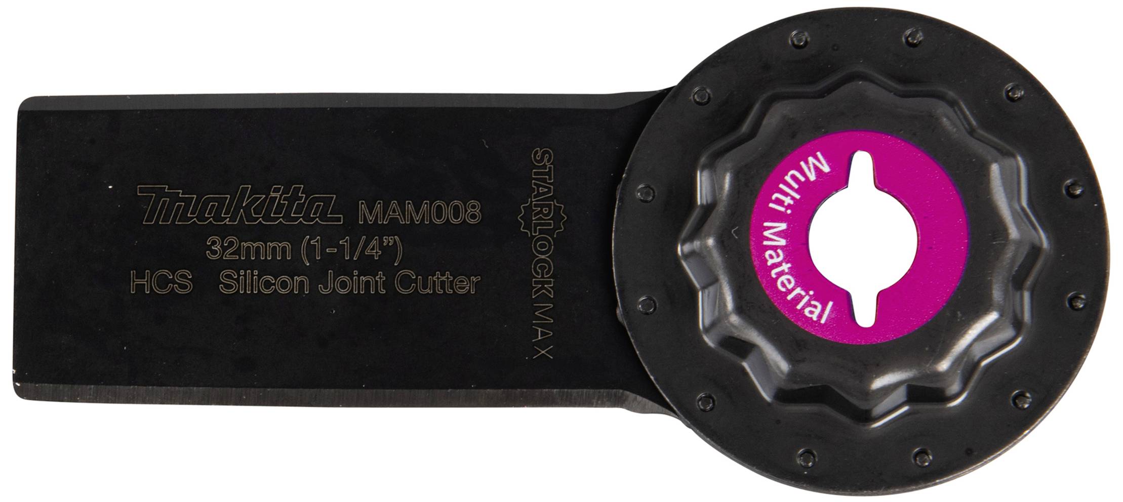 Večnamenski dodatek za orodje, Makita silikonski rezalnik stikov, 32 mm, črn z rožnatim detajlom, blagovna znamka 'Makita'.