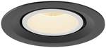 SLV NUMINOS GIMBLE M 1005925 LED vgradna svetilka črna toplo bela možnost stropne montaže, vrtenje, vrtljiva