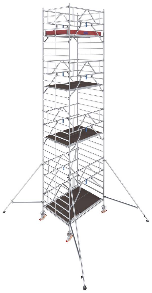 Krause 786067 FahrGerüst aluminij na kolesih mobilni Delovna višina (maks.): 9.30 m srebrna 332.5 kg