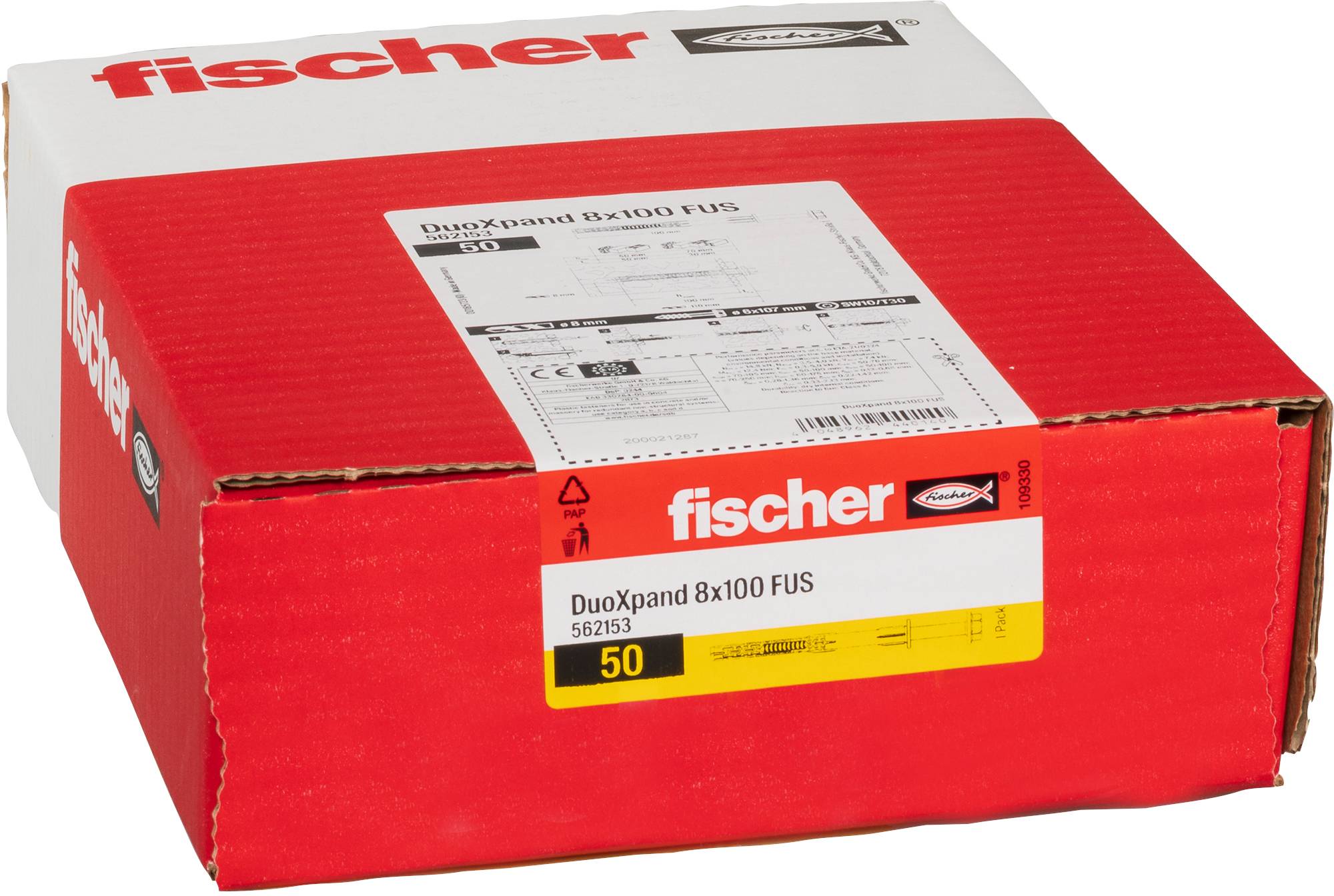 Fischer 562153 DuoXpand FUS dolgi vložek 100 mm 8 mm 50 kos-5