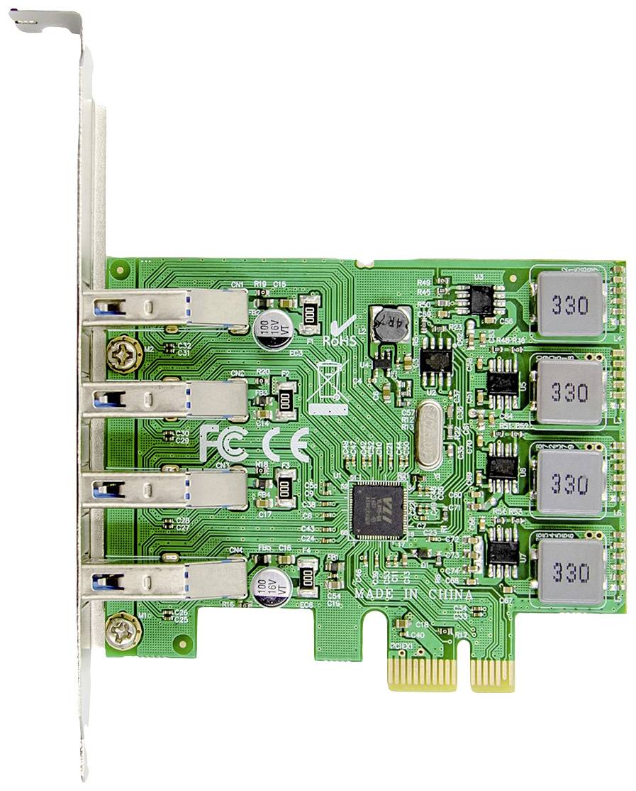 Digitus DS-30226 4 vrata PCI-Express kartica USB, USB 1.1, USB 2.0, USB 3.0, USB-A PCIe-2
