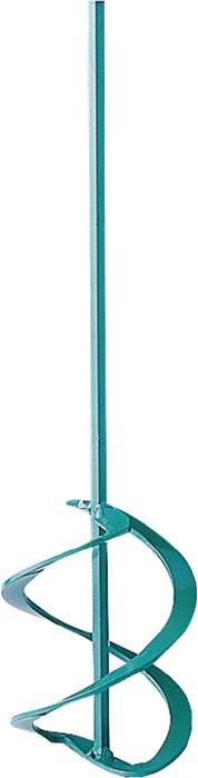 Moder pometalni ročaj, pokonci stoječ, na beli podlagi.