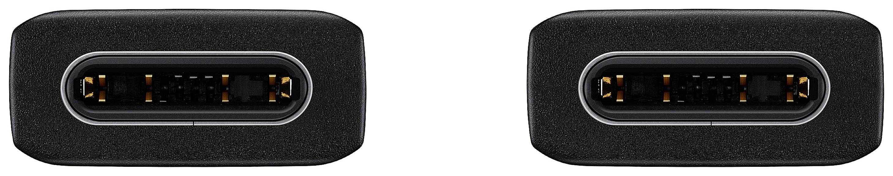 Dve črni vtičnici z USB-C priključki, postavljeni druga ob drugi, na beli podlagi.