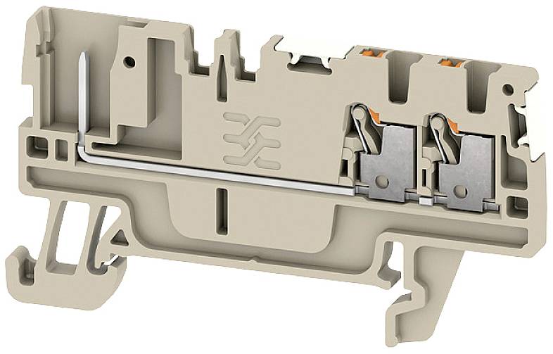 Weidmüller 2675710000 vrstna sponka za speljavo kabla 3.5 mm Push-In sponka, vtični priključek temno bež 50 kos Piece