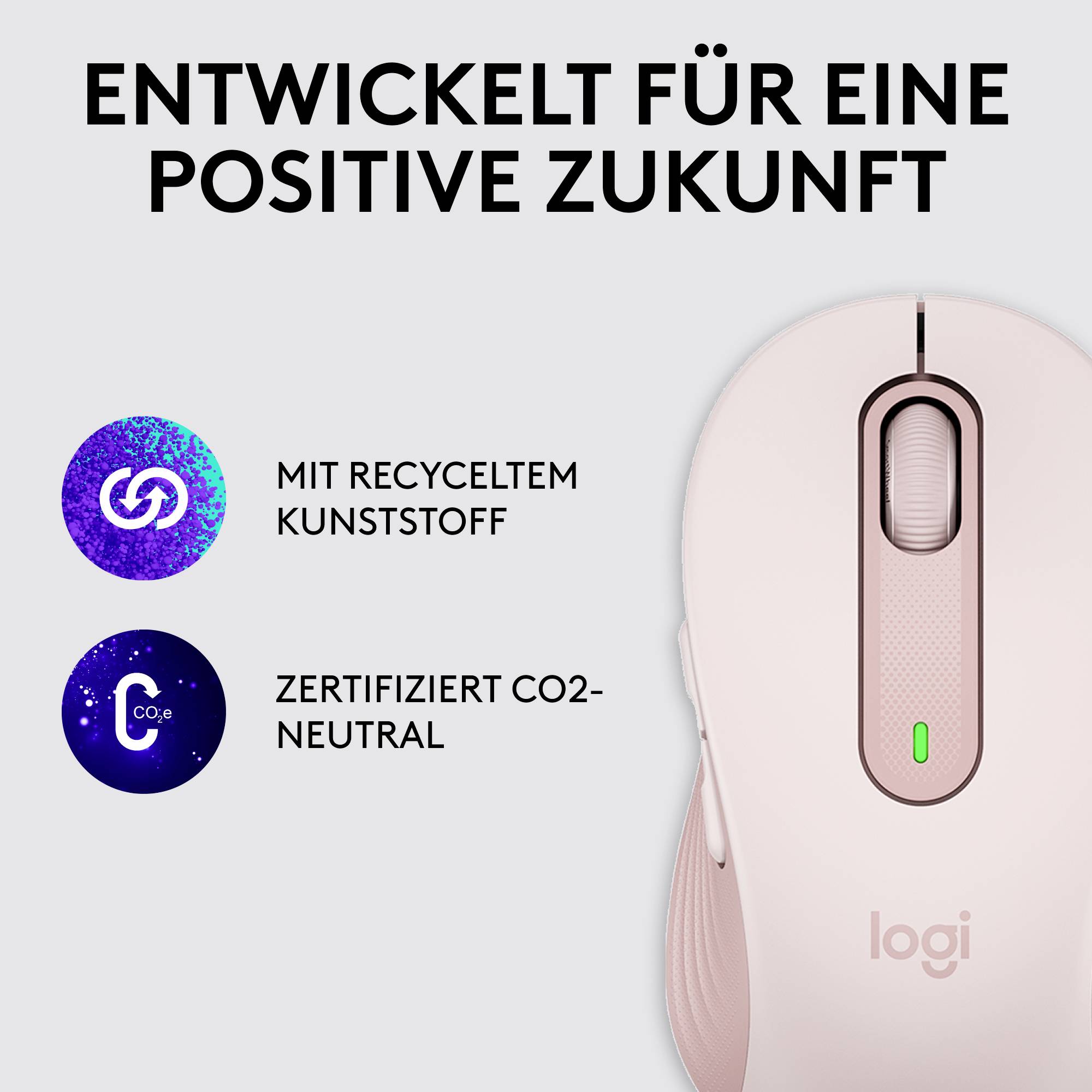 Logitech Signature M650 L miška brezžično, Bluetooth® Velikost: l optični rožnata 5 Tipke 4000 dpi-8