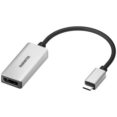 USB-C do HDMI adapterski kabel s srebrnim ohišjem, primeren za povezovanje naprav USB-C z HDMI zasloni za prenos avdia in videa.
