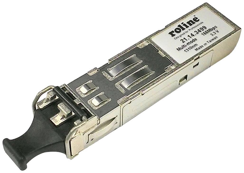 Optični transceiver modul: 'roline'. Podpira večmodovno delovanje, 1310 nm, 1,25 Gbps za optična omrežja. Številka modela 21.14.3489.