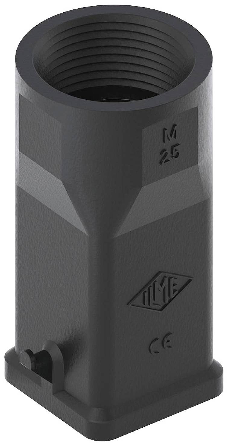 Cilindrični črni adapter z navojem, označen z 'M 25' in logotipom. Uporablja se za električne priključke.