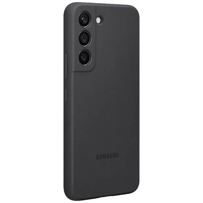 Samsung Silicone Cover hrbtni pokrov za mobilni telefon Samsung Galaxy S22 črna odporna na udarce