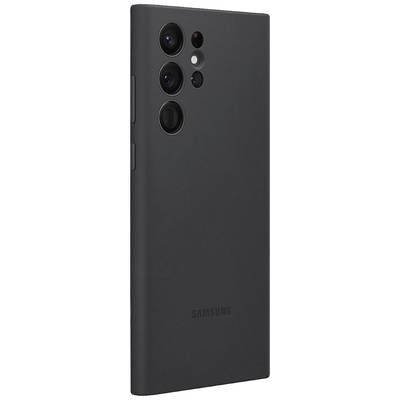 Samsung Silicone Cover hrbtni pokrov za mobilni telefon Samsung Galaxy S22 Ultra črna odporna na udarce