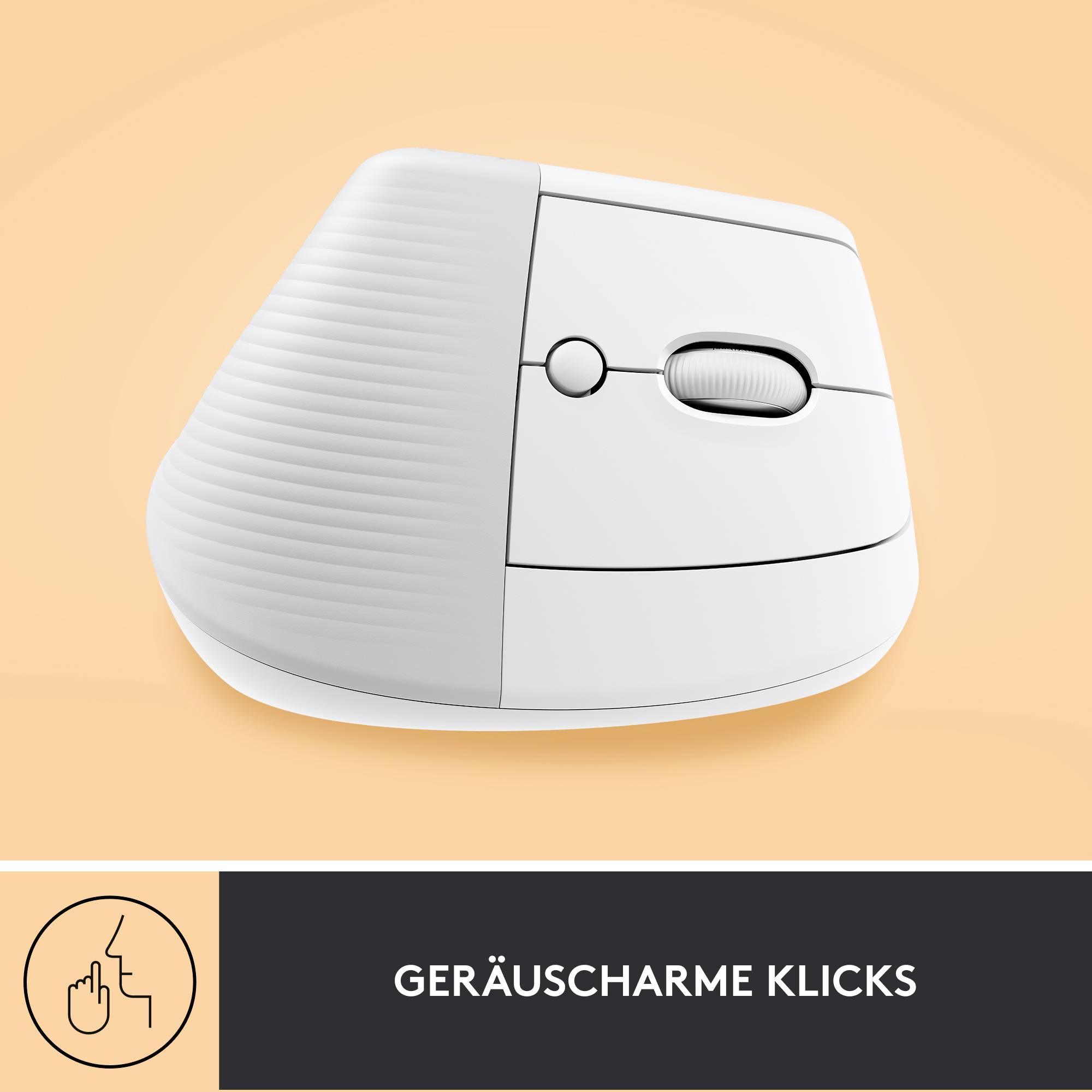 Logitech Lift Vertical Ergonomic Mouse ergonomska miška Bluetooth®, brezžično optični bela 6 Tipke 4000 dpi ergonomski-4