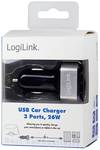 LogiLink LogiLink PA0082 USB napajalnik osebno vozilo Izhodni tok maks. 2100 mA 3 x USB-A