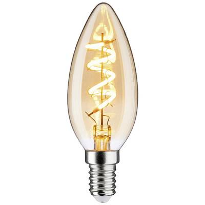 Žareča LED-sijalka z dekorativnim, spiralnim vlaknom in navojem E14.