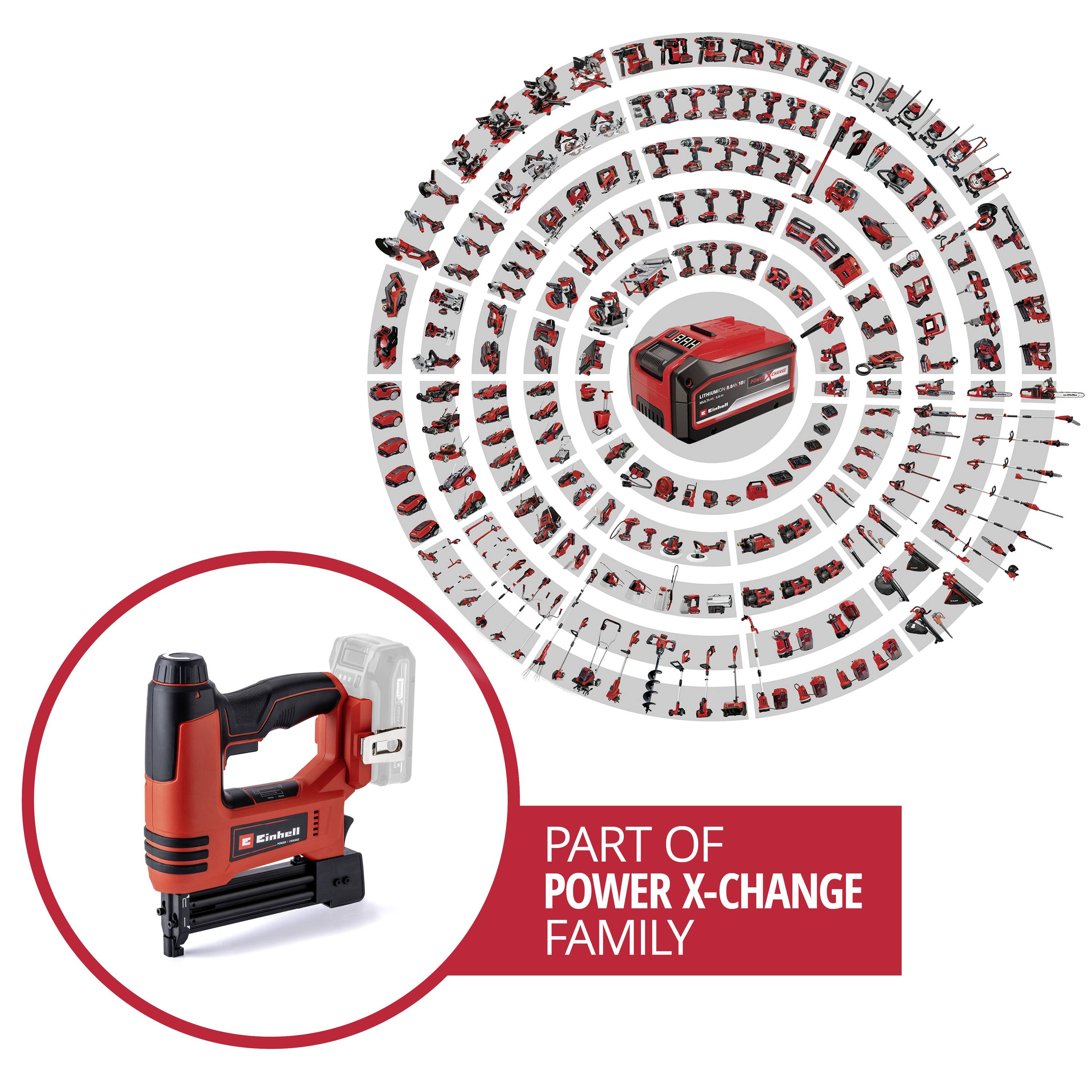 Einhell TE-CN 18 Li Power X-Change + 2,5 Ah-Kit 4257791 akumulatorski zabijalni aparat Dolžina sponke 10 - 22 mm vklj. a-3