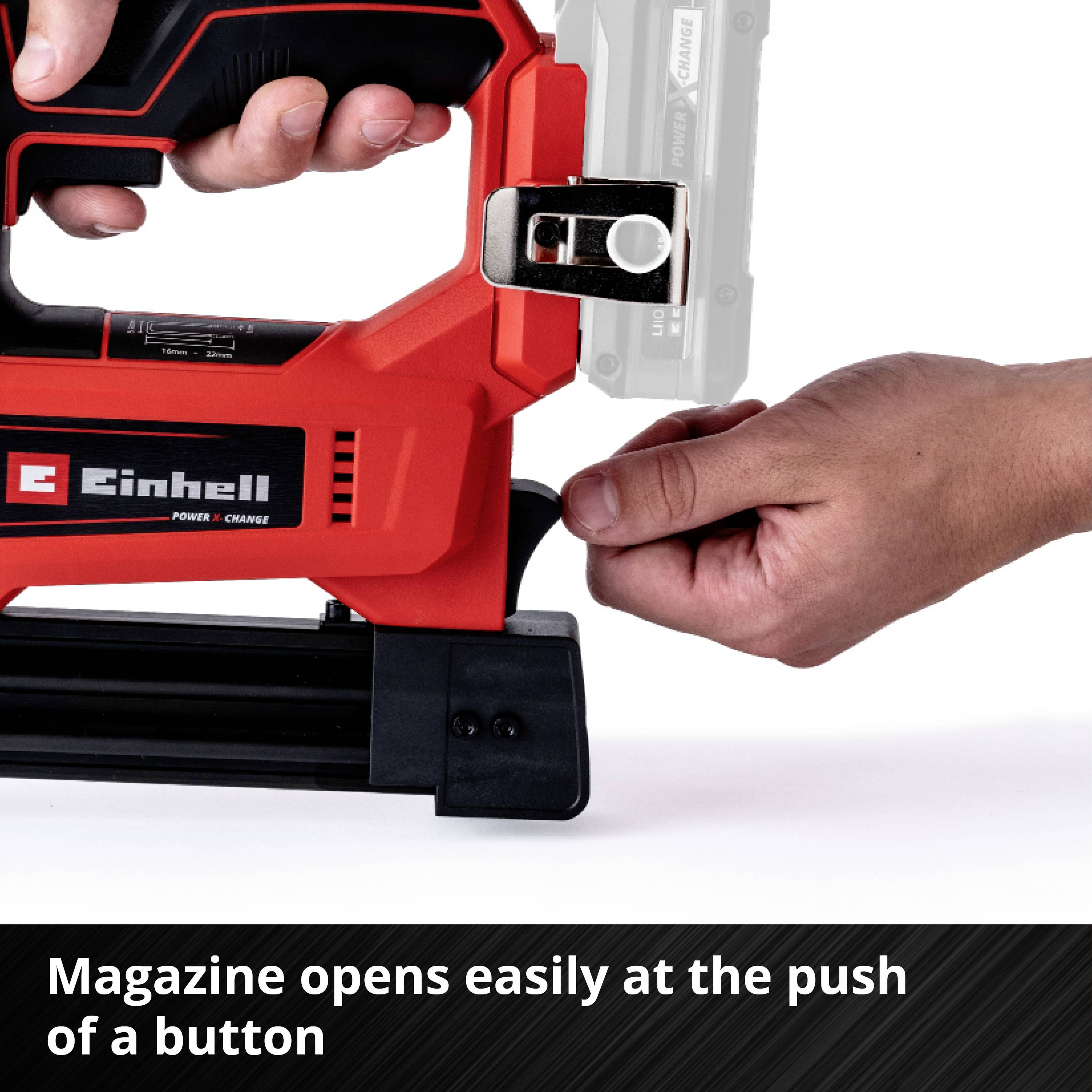 Einhell TE-CN 18 Li Power X-Change + 2,5 Ah-Kit 4257791 akumulatorski zabijalni aparat Dolžina sponke 10 - 22 mm vklj. a-8