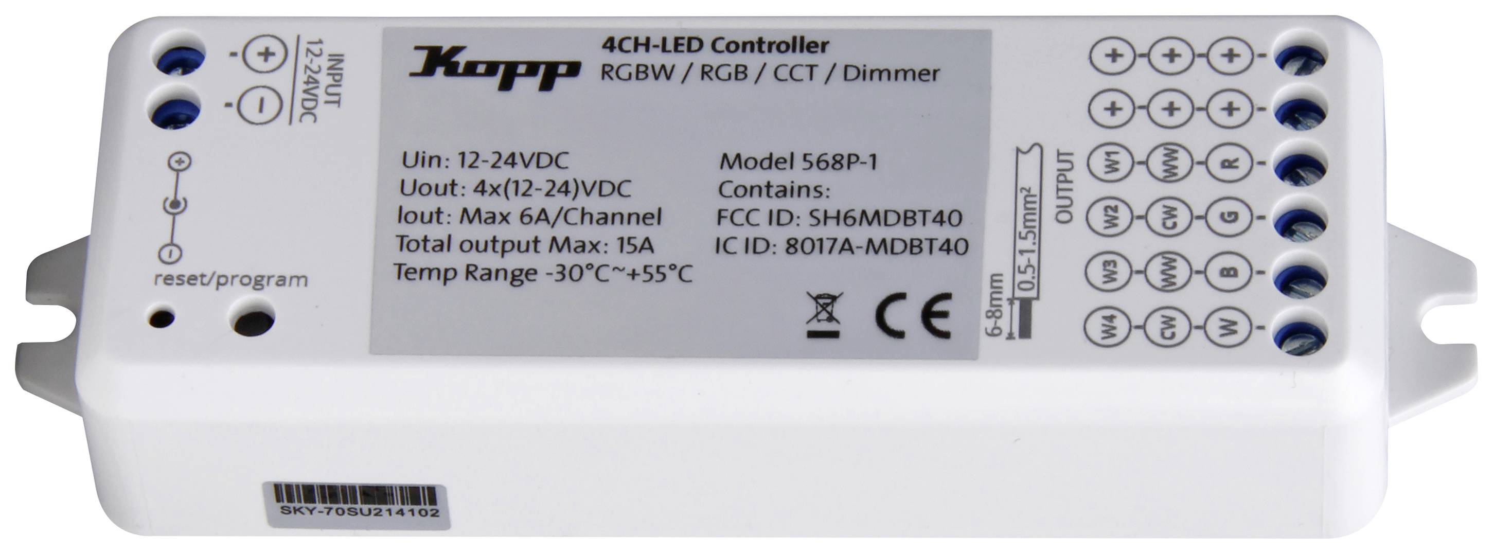 BC.LED-Steuer.RGBW Blue-Control 4-kanalni krmilnik bela