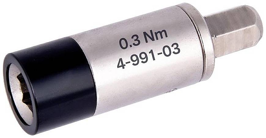 Kovinski vijačni pripomoček z oznako '0,3 Nm 4-991-03', primeren za natančna vijačenja.