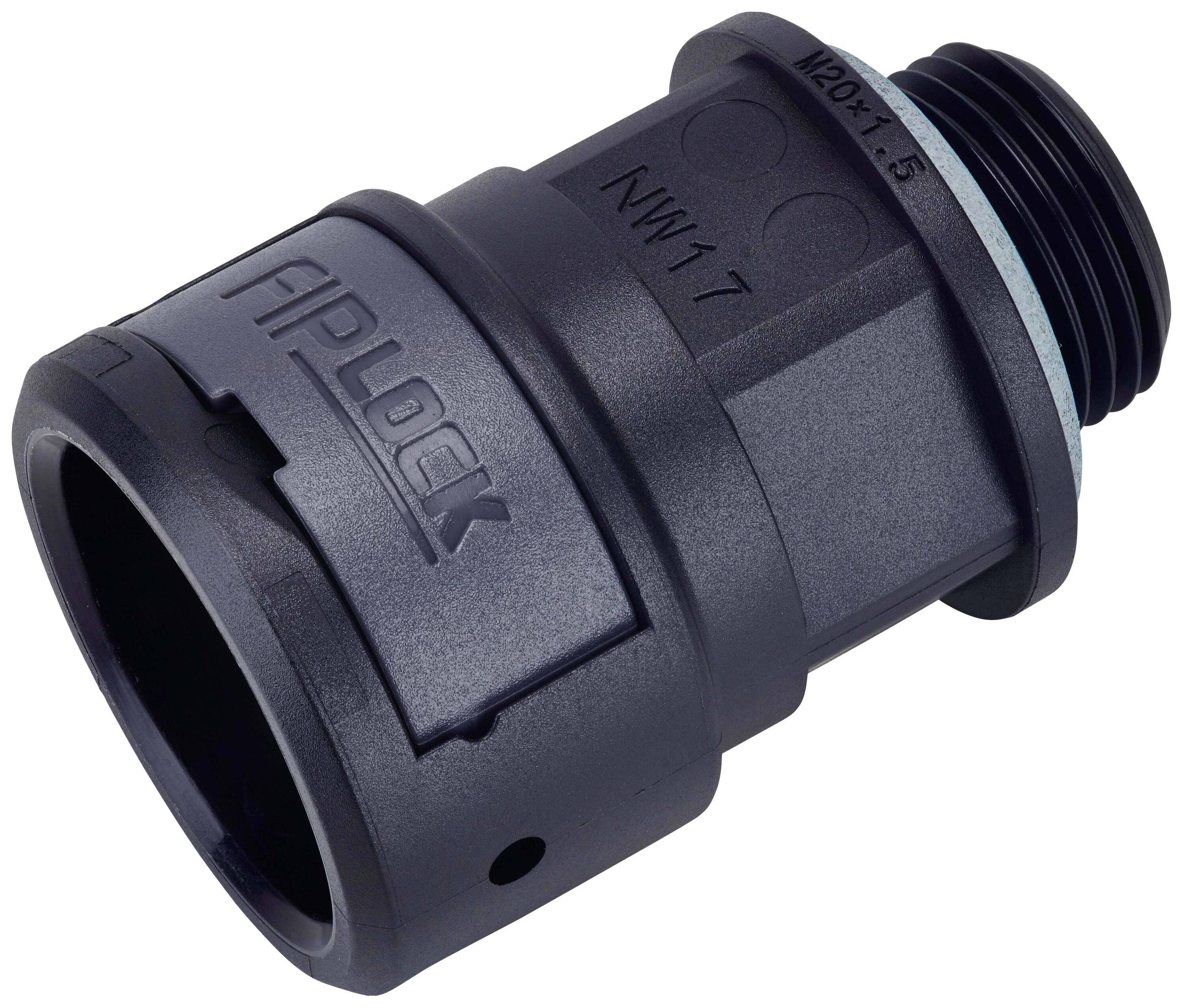 Fränkische Rohrwerke 4890306700 ASPA-23M32PB cevna uvodnica črna M32 x 1.5 23 mm samo 6 kos