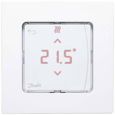 Digitalni termostat prikazuje nastavljeno temperaturo 21,5 stopinj Celzija.