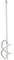 Dolg, bel mešalni pripomoček z vijačno mešalno glavo, ki se uporablja za mešanje tekočin ali barv.