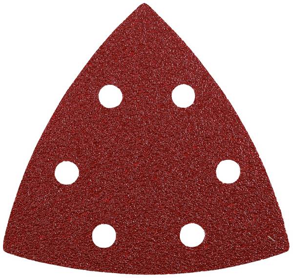 kwb  542834 komplet trikotnega brusnega papirja  Granulacija 40 Dimenzija čez kote 93 mm  1 kos