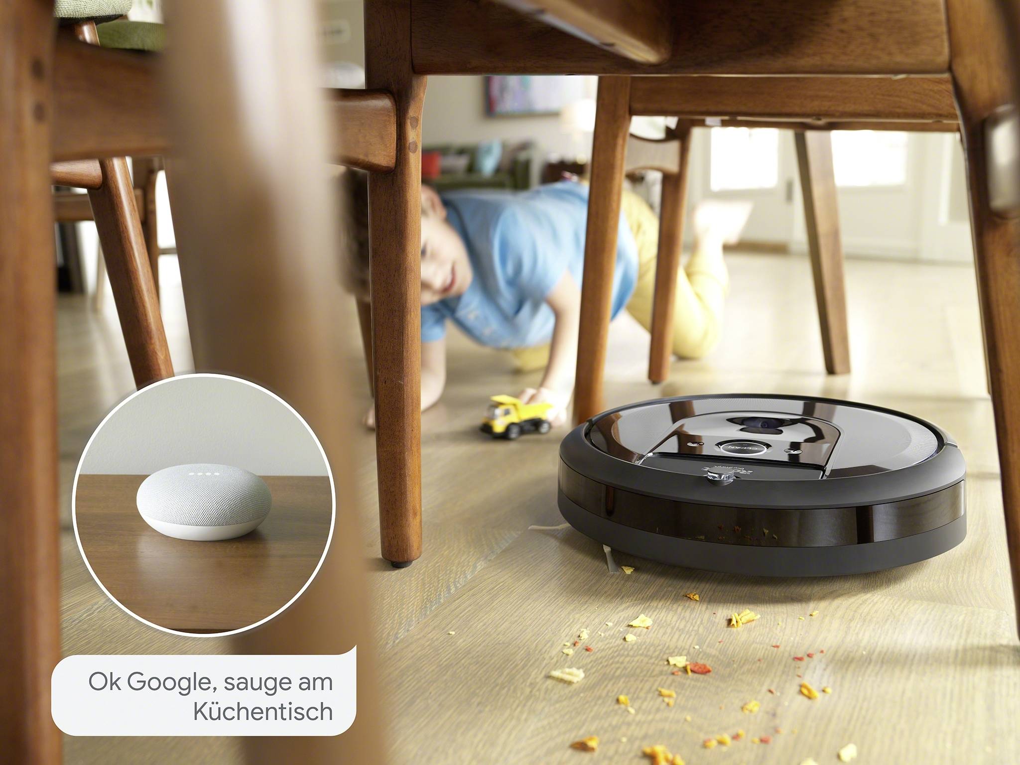 iRobot Roomba i7150 robotski sesalnik srebrna, črna nadzor z aplikacijo, glasovni nadzor, kompatibilen z amazon alexo, z-8
