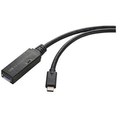 USB 3.0 na USB-C adapter kabel. Črn kabel z dvema priključkoma: USB 3.0 in USB-C, za povezavo elektronskih naprav.