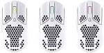 HyperX Pulsefire Haste Wireless White igralna miška brezžično optični bela, roza 6 Tipke osvetljen