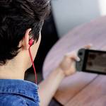 HyperX Cloud Earbuds igre In Ear slušalke žični stereo črna/rdeča