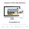 Integrirana HTML5 spletna vmesnika, prikazuje računalniški zaslon in pametni telefon z enakim pogledom na stanovanje. Združljivo z brskalniki Edge, Firefox, Safari, Google Chrome ter operacijskima sistemoma iOS in Android.