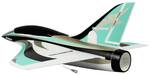 Amewi AMXFlight Delta Wing črna, turkizna, zlata RC reaktivni model PNP 550 mm