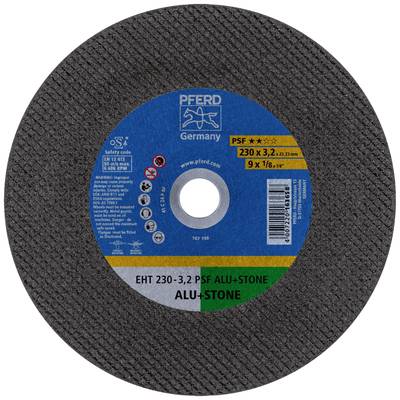 Brusilni disk z modro nalepko, znamka 'Pferd Germany', velikost 230 x 3,2 mm. Primeren za aluminij in kamen.