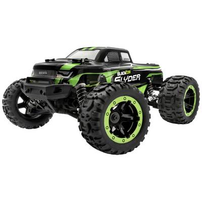 Blackzon Slyder MT 1/16 zelena s ščetkami 1:16 RC modeli avtomobilov elektro monster truck pogon na vsa kolesa (4wd) RtR