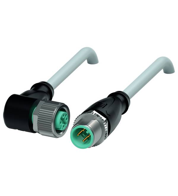 Pepperl+Fuchs 240776-0009 konektor za senzor/aktuator, konfekcioniran pod kotom 4 m Število polov: 4, 4 1 kos