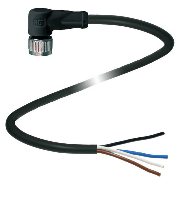 Pepperl+Fuchs 239999-100024 konektor za senzor/aktuator, konfekcioniran M12 x 1 5 m Število polov: 4 1 kos