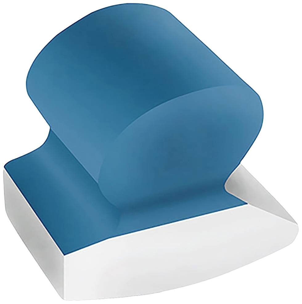 Moder in bel radirni gumi v ergonomski obliki, ki dobro leži v roki. Idealen za natančno brisanje svinčnikovih potez.