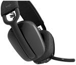 Logitech ZONE VIBE 100 Over Ear Headset Bluetooth® stereo grafitna zmanjšanje hrupa mikrofona, odpravljanje hrupa kontrola glasnosti, izklop mikrofona