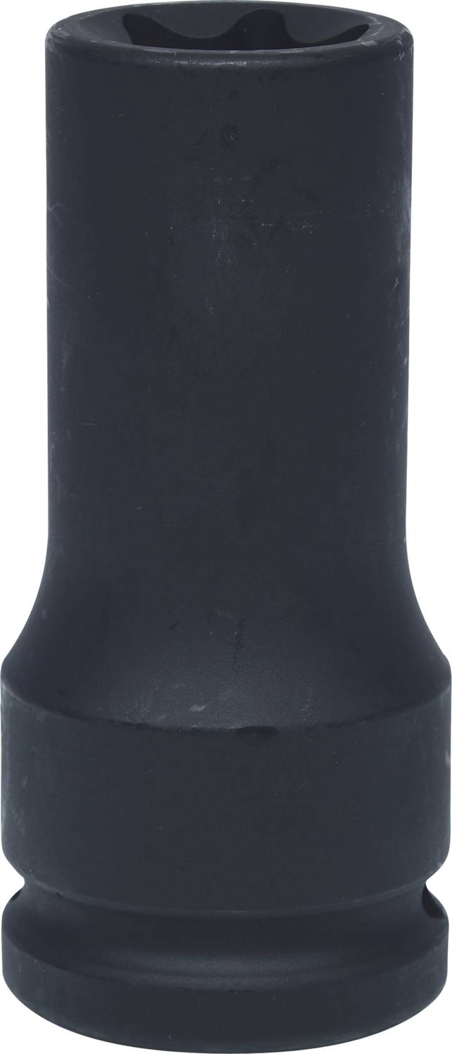 Črn kovinski zatič v obliki valja, ki se uporablja za pritrditev in odvitje vijakov s pomočjo nástavka (ključa).